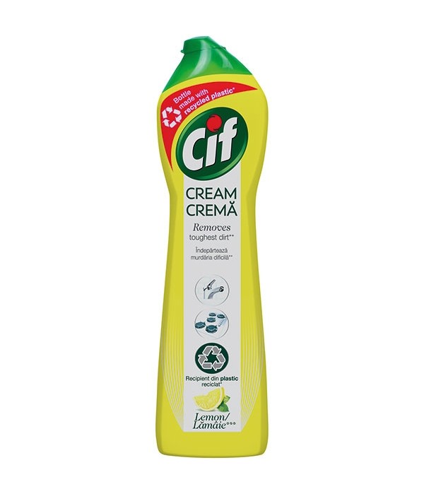 Solutie de curatat CIF Crema Lemon, 500ml