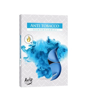 Lumanari Parfumate Aura, 6 Pastile, Anti Tabacco, Parfum Fresh