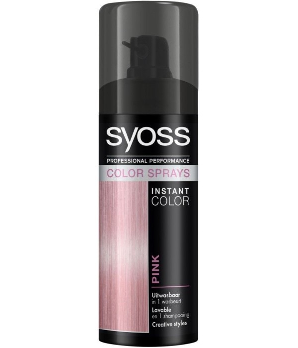 Spray colorant pentru par Syoss Instant Color Pink 120 ml