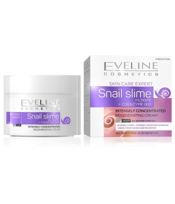 Crema anti-rid de zi si de noapte Eveline Coenzima Q10 Snail Slime, 50 ml