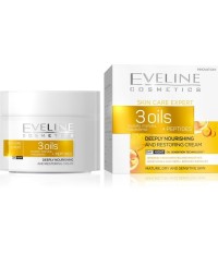 Crema fata Eveline Cosmetics Skin Care Expert 3 Oils Cream