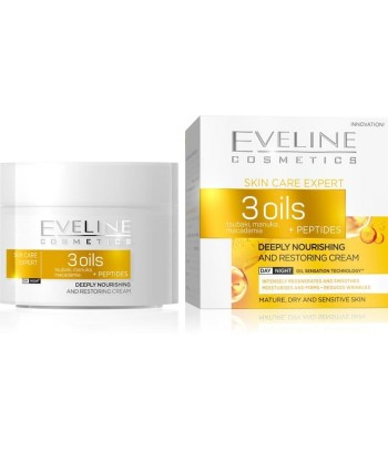 Crema fata Eveline Cosmetics Skin Care Expert 3 Oils Cream