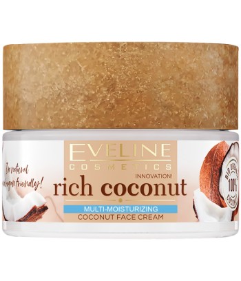 Cremă cu extract de cocos pentru față Eveline Cosmetics Rich Coconut Face Cream